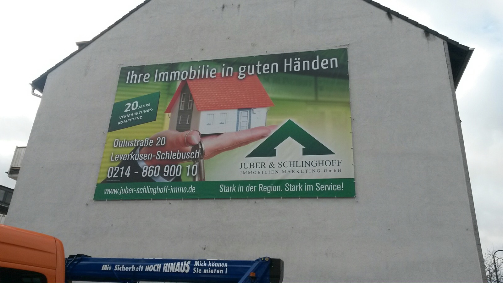 Bauzaun-Werbebanner