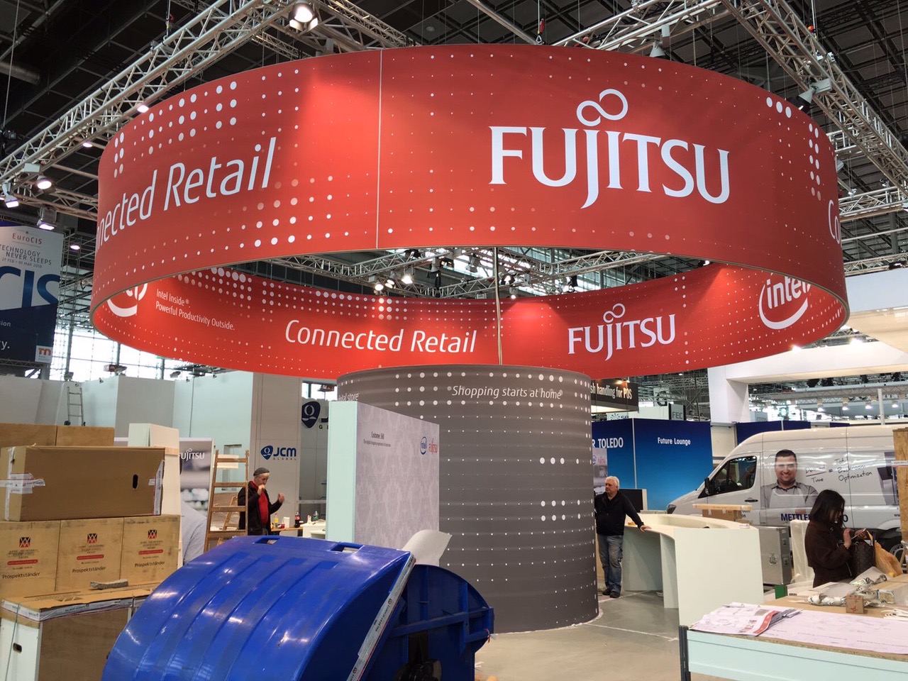 Messebanner Fujitsu