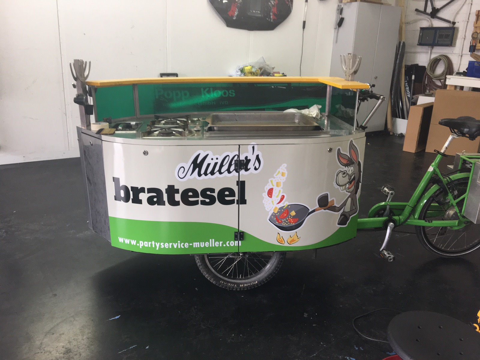 Beschriftetes Foodbike